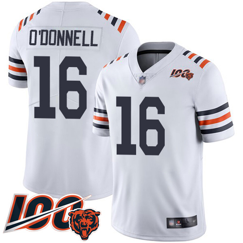 Chicago Bears Limited White Men Pat O Donnell Jersey NFL Football 16 100th Season